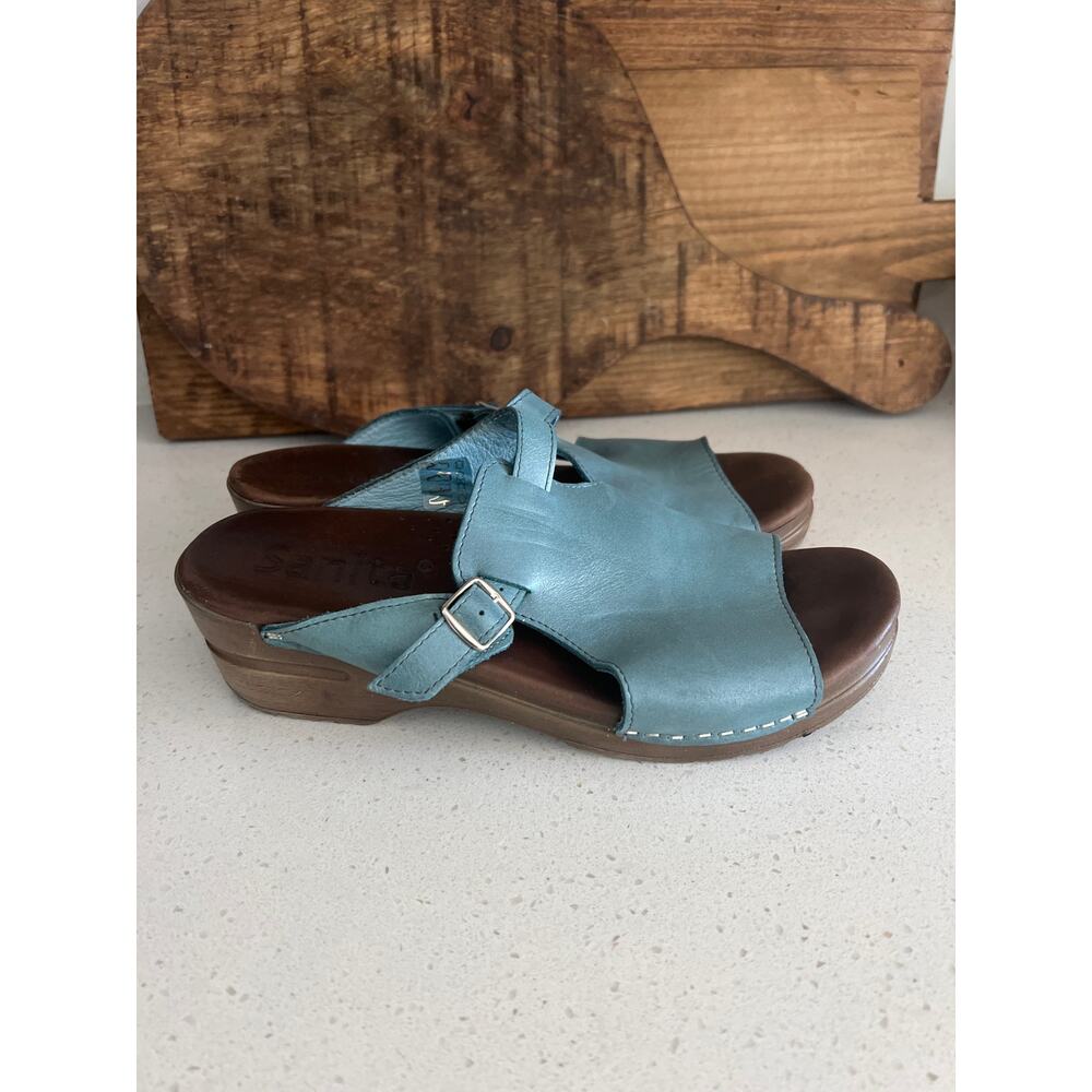Sanita size 39 US 9 Dicte sandal in teal
